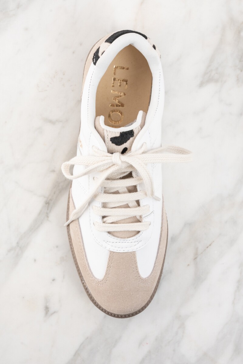 Zapatilla Cuero Nácar