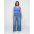 BAGGY EASY JEAN PLEATED MED MORGAN MEDIUM INDIGO 1