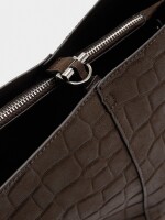 Bolso De Hombro Con Grabado Animal marron