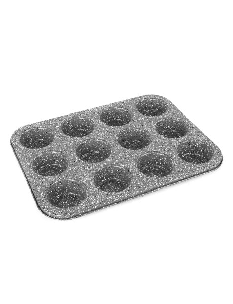 MOLDE MUFFIN X12 GRIS PUNTOS NEGRO/BLAN. 35X26.5X2.8CM MOLDE MUFFIN X12 GRIS PUNTOS NEGRO/BLAN. 35X26.5X2.8CM