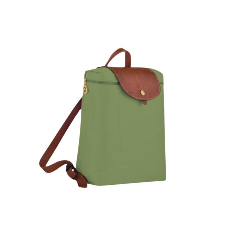 Longchamp -Mochila Longchamp plegable de nylon con cierre, Le pliage M Verde