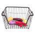 Canasto Apilable Multiuso IMBACK – Metálico Color Negro, Ideal para Cocina, Baño o Almacenaje Canasto Apilable Multiuso IMBACK – Metálico Color Negro, Ideal para Cocina, Baño o Almacenaje
