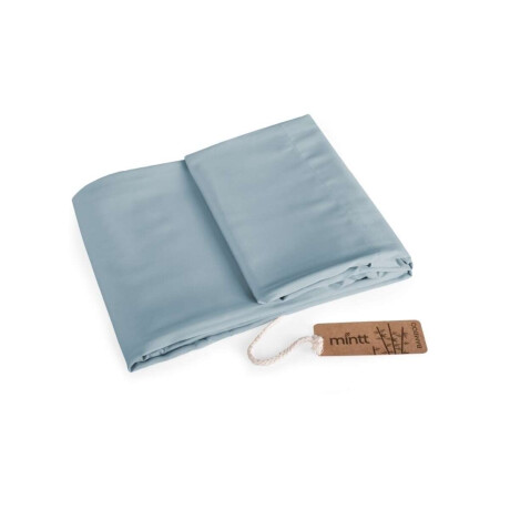 Juego de Sábanas 1 Plaza 135gr Bambú y Satén Calidad Premium Verde