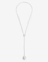 Collares Largos Metal Collar Largo Sol Metal - Plateado Plata Cepillada Mate