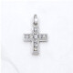 Cruz En Oro 18K Blanco Y Brillantes Cruz En Oro 18K Blanco Y Brillantes