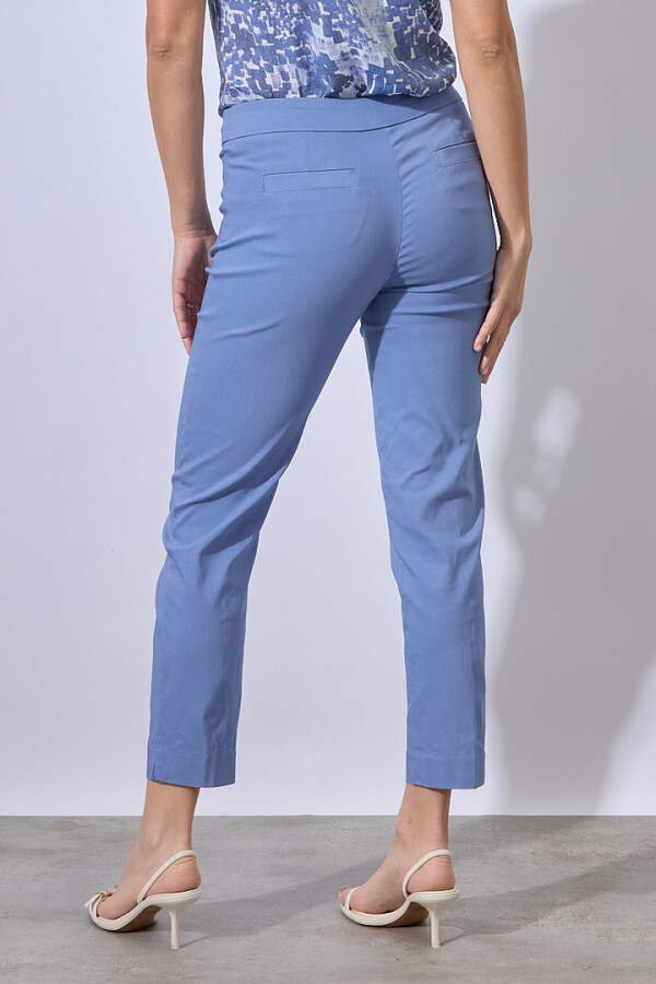 Pantalon Recto Modelador CELESTE OSCURO