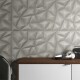 Ceramica Gris Mate Decorada 3D 45X120Cm Pared GAMAS DE GRIS