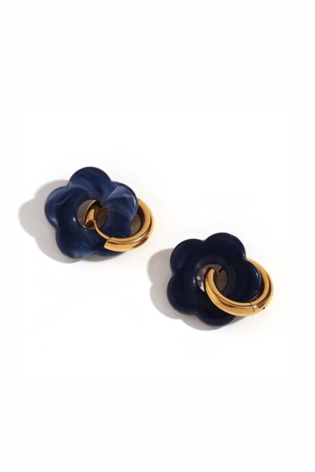 AROS FLOWER AZUL MARMOLADO
