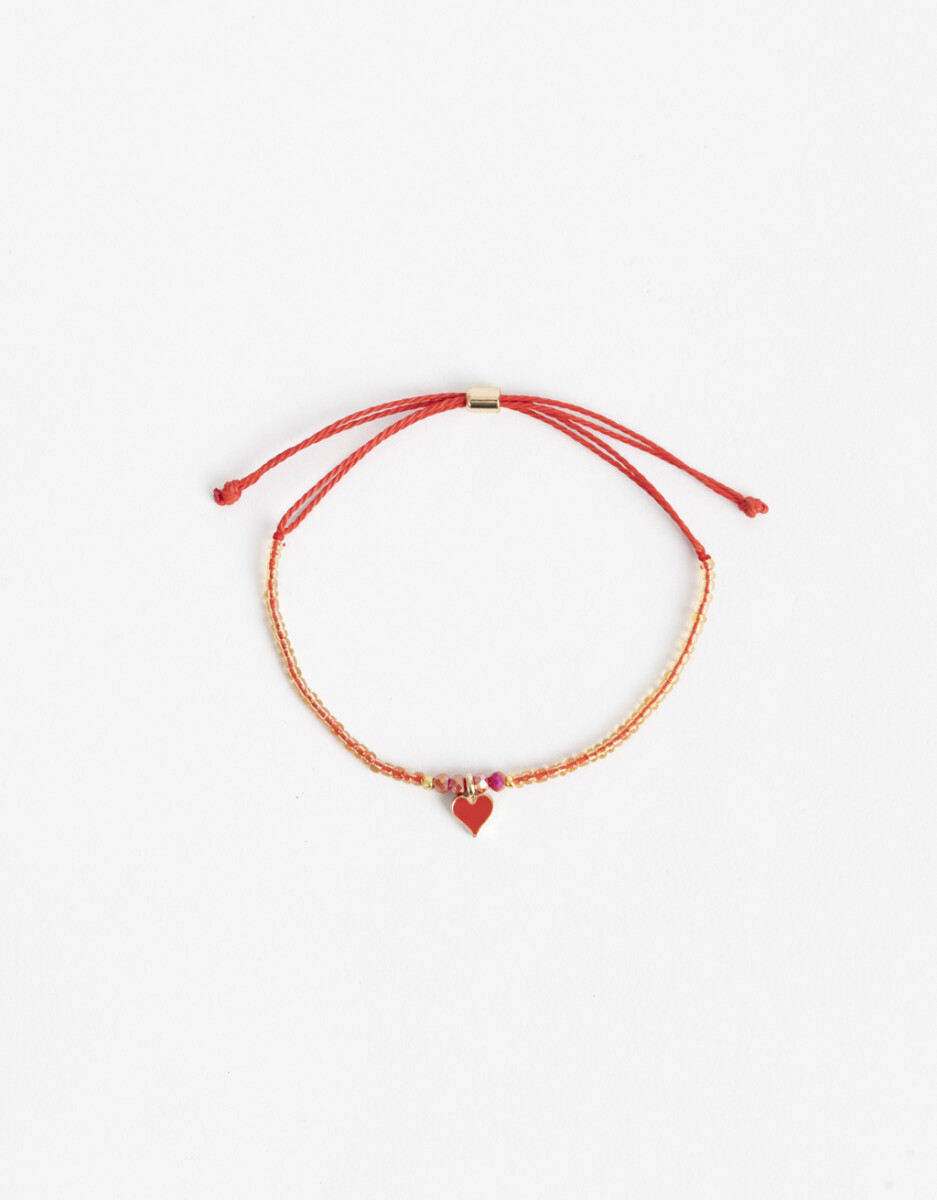 Pulsera Flexible Cordón Y Dije 