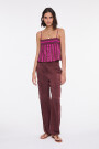 TOP RAYADO BOHO Fucsia