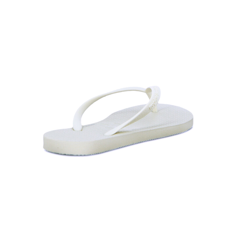 Tropical Brasil Ojota Slim Basic De Mujer - Blanco Blanco
