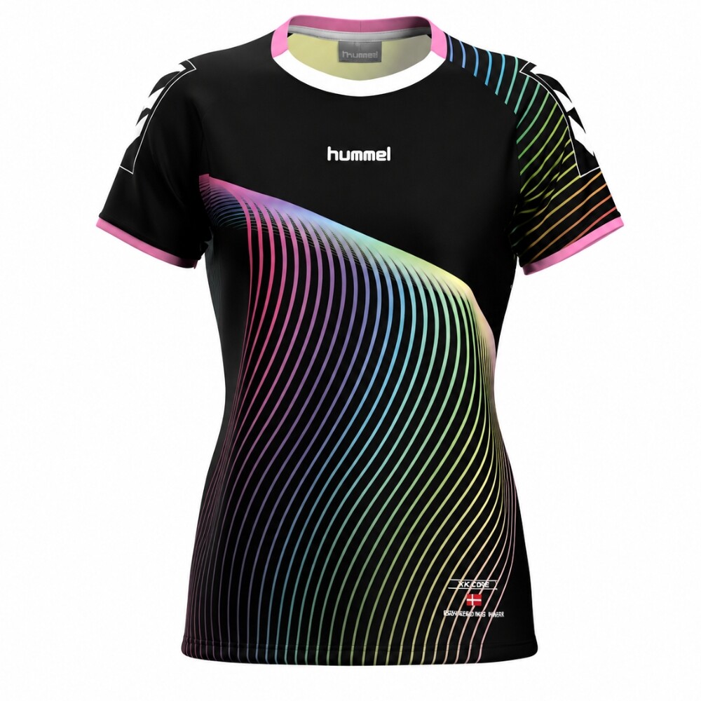 REMERA SUBLIMADA MUJER ANCONA NEGRO