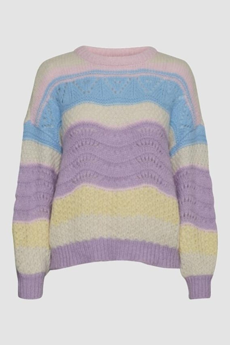 Sweater Boheme tejido - Lavendula 