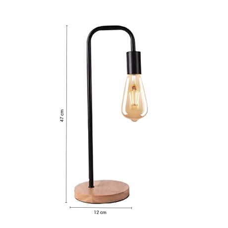 DECO100 Lámpara de Mesa Miranda Negra