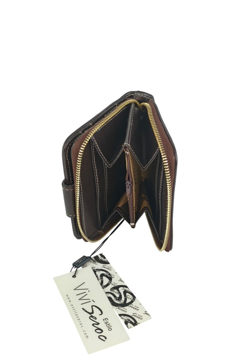 Monedero con tarjetero mediano Azul