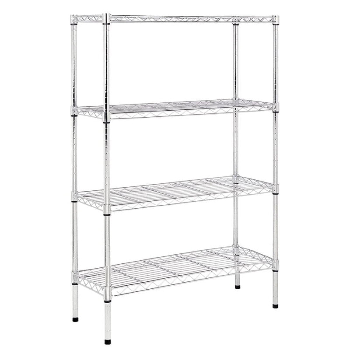Estanteria cromada 4 estantes 90 cm 