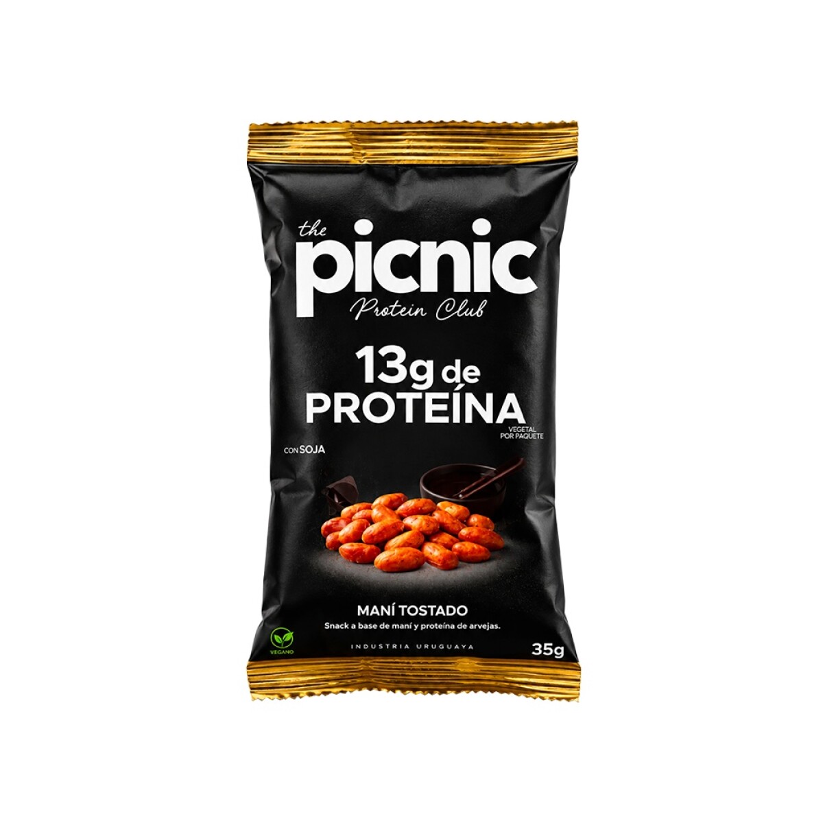 Maní Tostado con Soja +13 Proteína 35g Picnic 