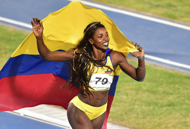 Una brillante atleta colombiana