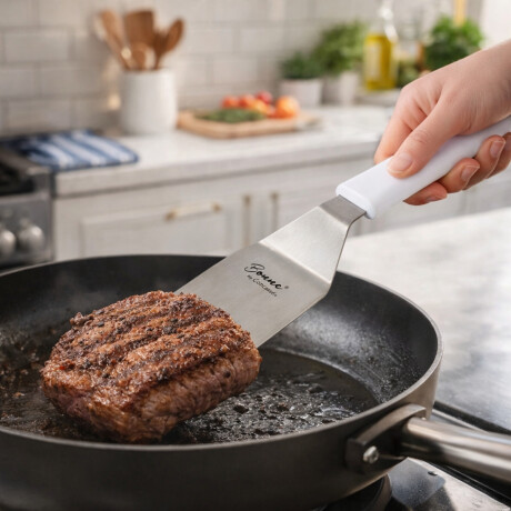 Espatula para Servir Acordada 13x7 cm Blanco Concasse Espatula para Servir Acordada 13x7 cm Blanco Concasse