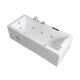 Bañera Con Hidromasaje Blanco Autoportante 1700X750X550 Extra Full Equip 8 Jets C/grif Izq Motor 1.5