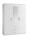 Armario VELLERUP 151x200 combi blanco Armario VELLERUP 151x200 combi blanco