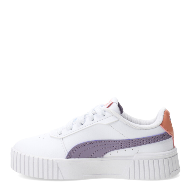 Championes de Niños Puma Carina 2.0 Blanco - Lila - Rojo