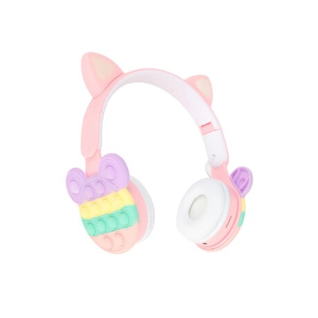 AURICULARES INALAMBRICOS BLUETOOTH POP IT CON OREJAS AMARILLOS AURICULARES INALAMBRICOS BLUETOOTH POP IT CON OREJAS AMARILLOS