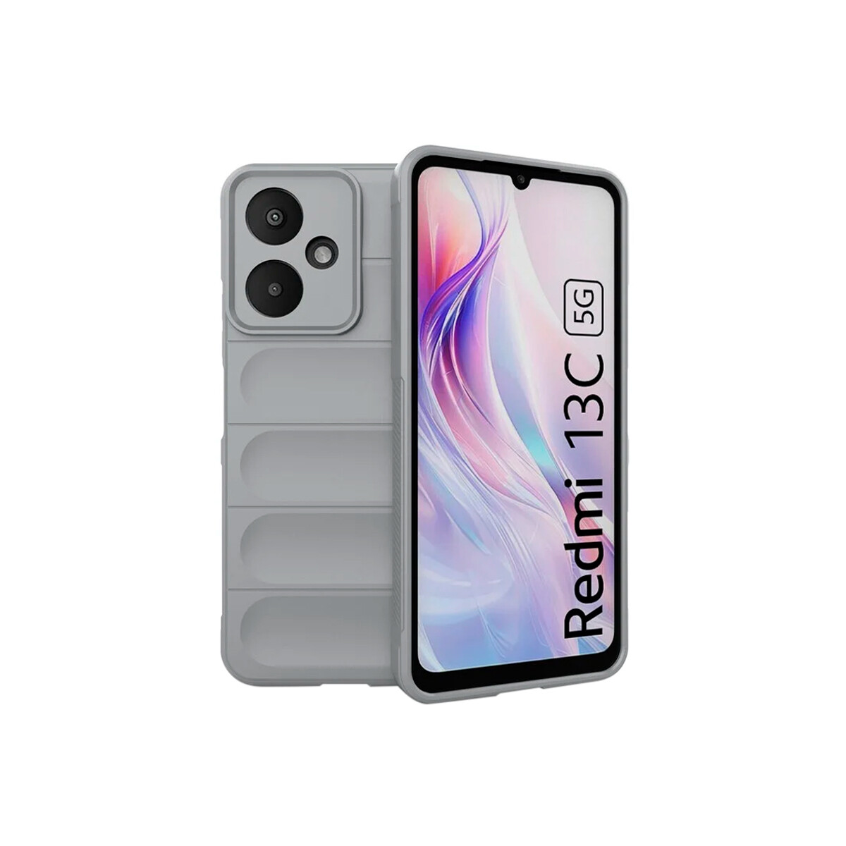 Protector para Xioami Redmi 13C 5G engomado textura gris 