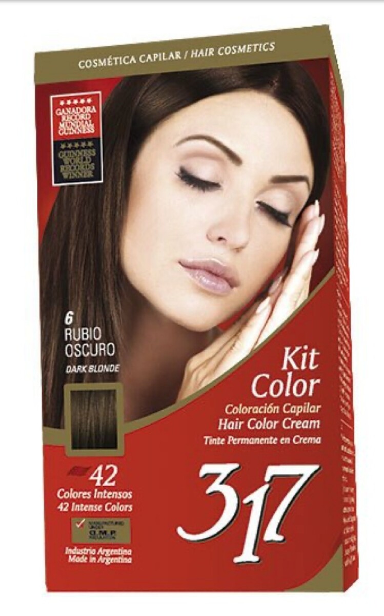 Tinta Kit 317 Varios Colores - Rubio Oscuro 6 