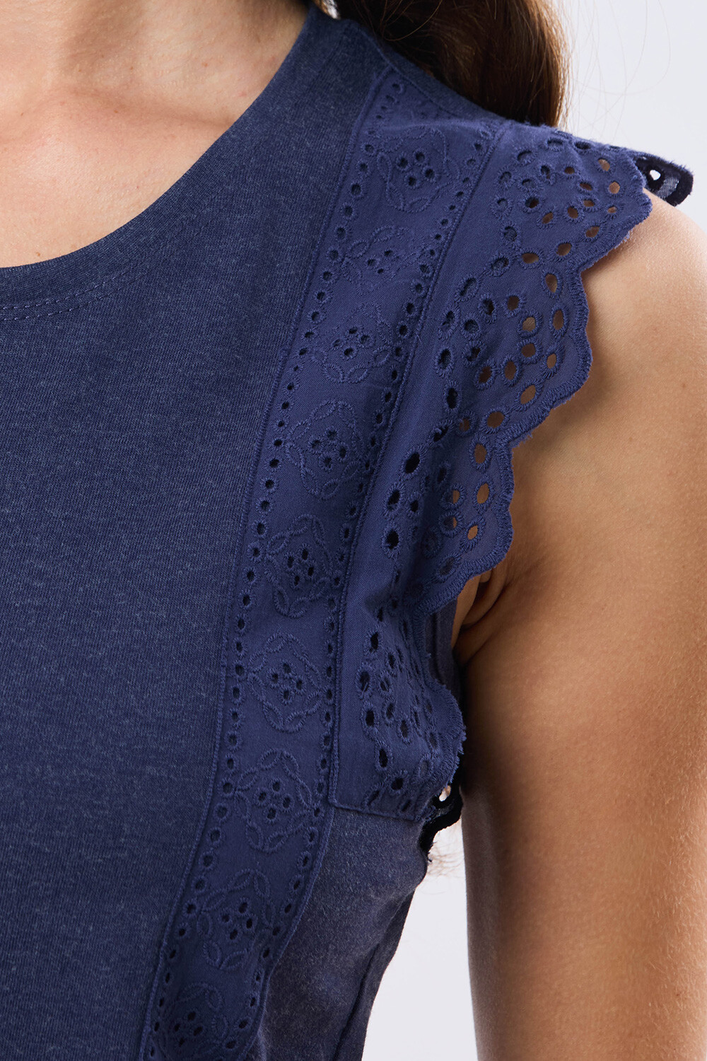 REMERA LISA DE ALGODÓN Azul