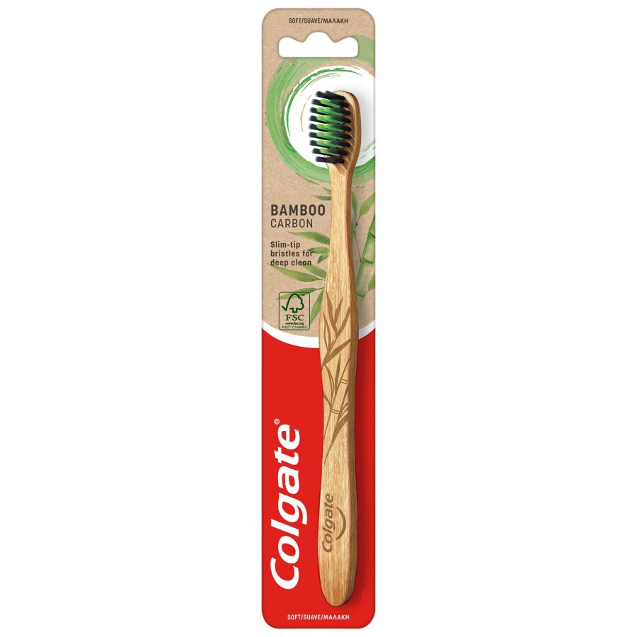 Cepillo Dental Bamboo Carbón x1 - Colgate Cepillo Dental Bamboo Carbón x1 - Colgate
