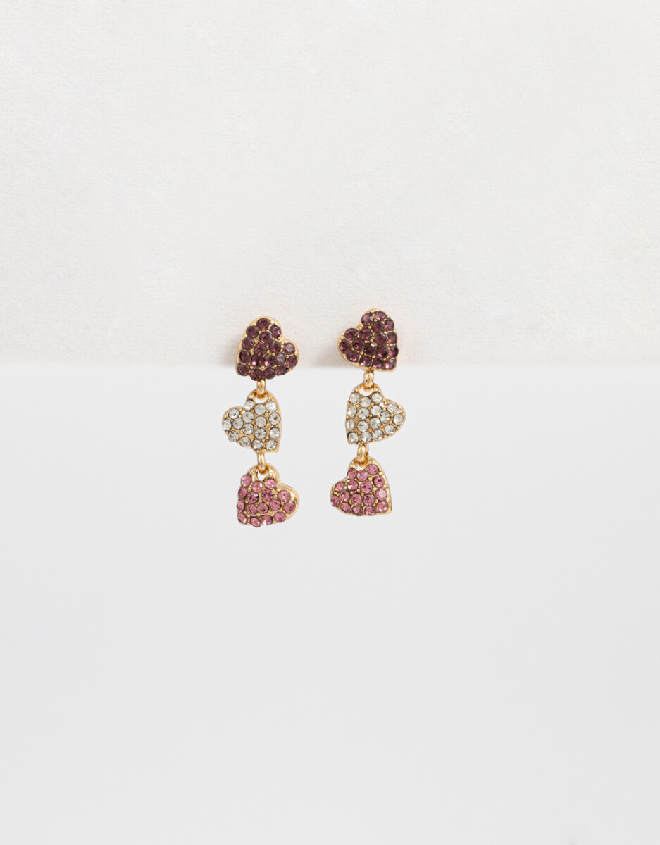 Aros Colgantes Largos Con Strass 