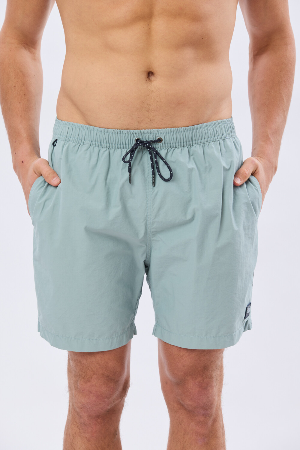 SHORT DE BAÑO LISO Denim