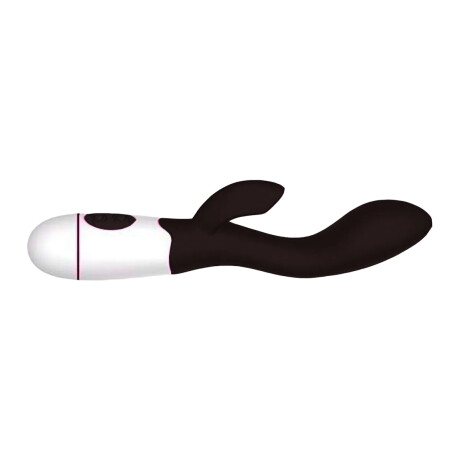 Vibrador Con Doble Estímulo Desing Curvo Recargable USB Negro