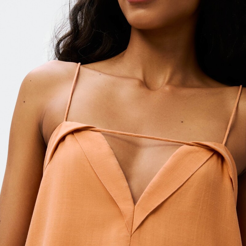 VESTIDO FEM TERRACOTA