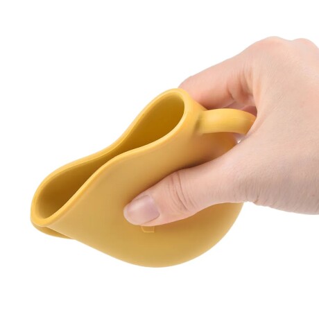 Tupper Taza Infantil Irrompible de Silicona con Asas p/Snaks Mostaza