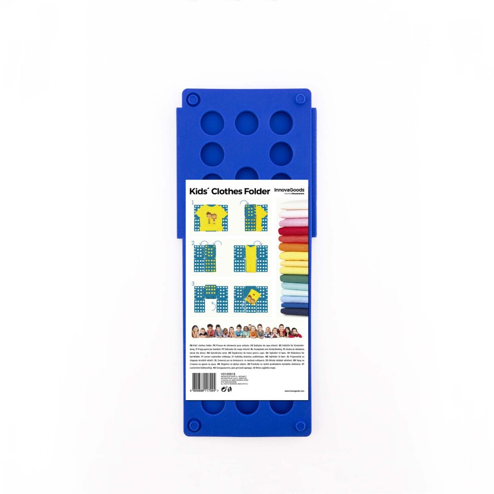 DOBLADOR DE ROPA INFANTIL POLIPROPILENO AZUL INNOVAGOODS