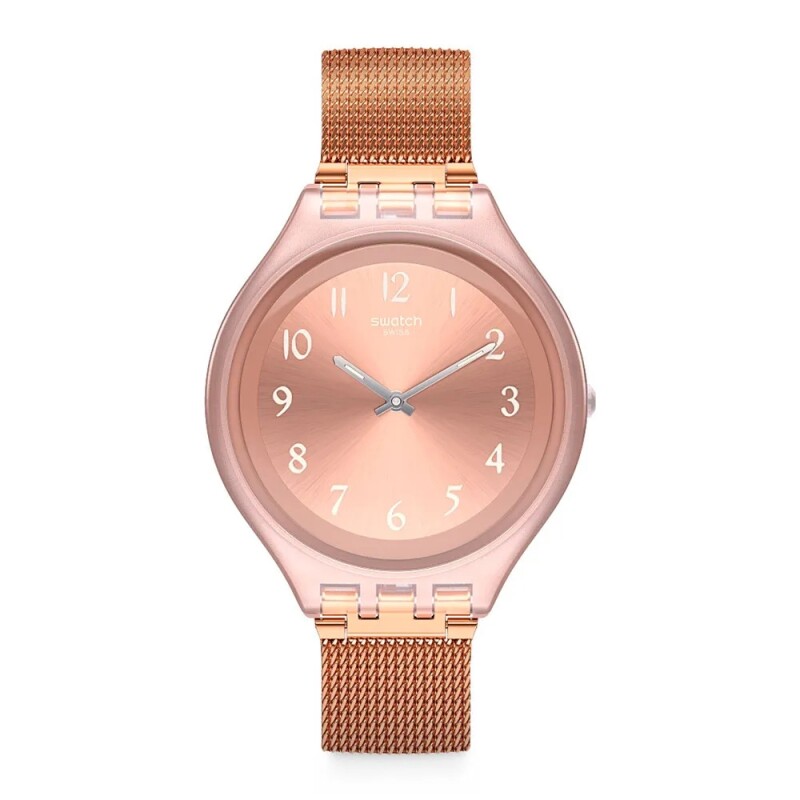 Reloj Swatch SVUP100M en acero rosé para mujer Reloj Swatch Svup100m En Acero Rosé Para Mujer