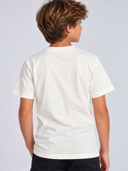 T-SHIRT QUIKSILVER 80601 M.C NIÑO CRUDO