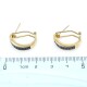Caravanas clips en oro 18k con zafiros azules Caravanas clips en oro 18k con zafiros azules