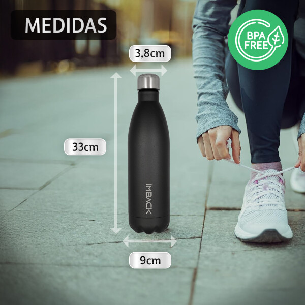 Termo Botella Termica Agua 1000ml Acero Inoxidable Doble capa Termo Botella Termica Agua 1000ml Acero Inoxidable Doble capa