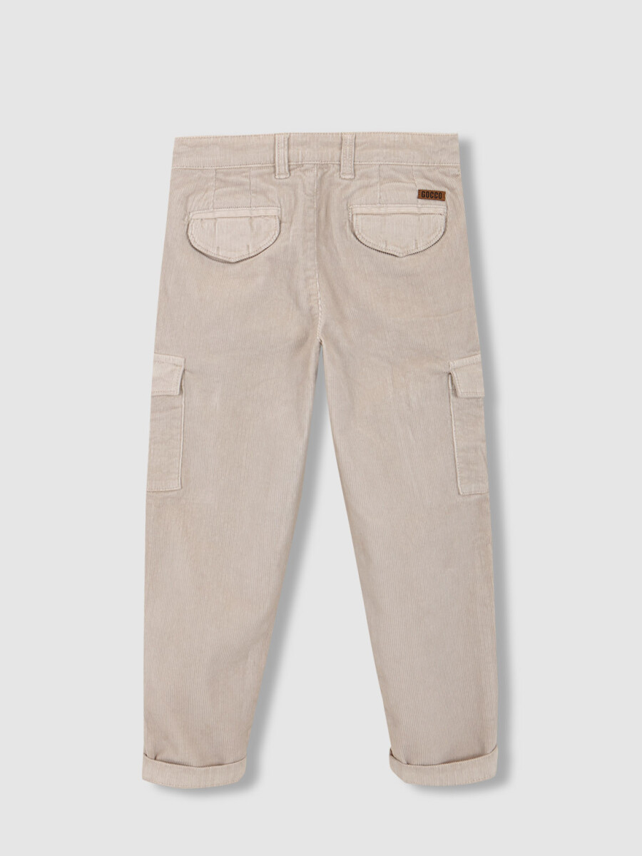 Pantalon Cargo Micropana Arena Claro
