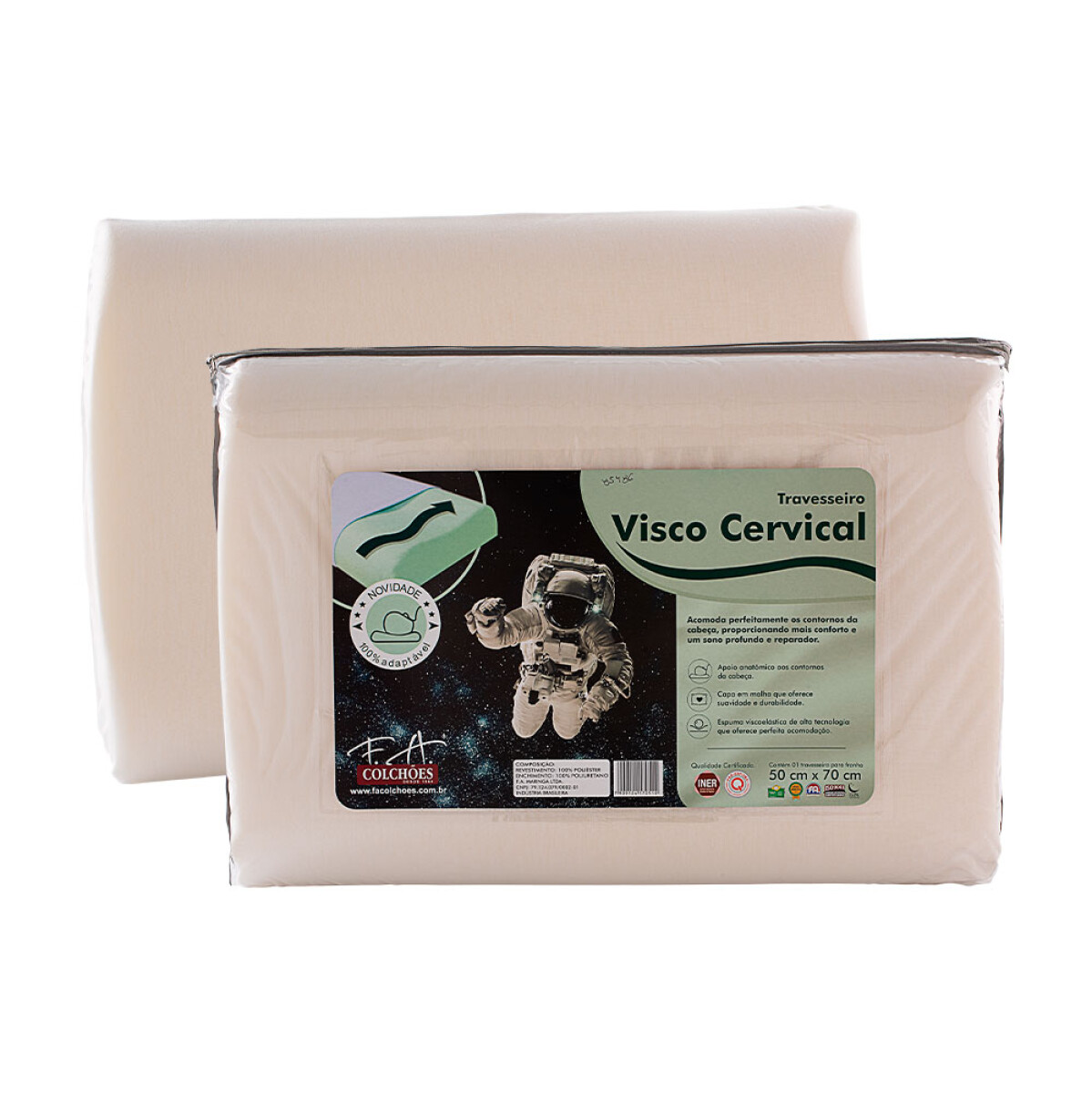 Almohada Cervical Visco 50 x 70 cm 