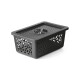 Caja organizadora con tapa M 5L NEGRO