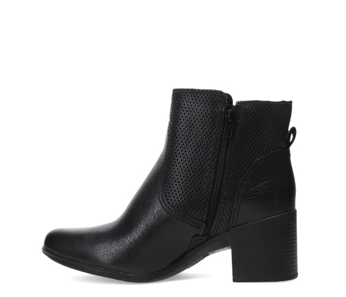 Botas de Mujer Bottero caña baja de cuero Negro