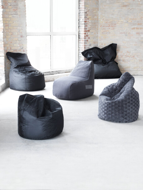 Sillón puf KOLKIND 60x90x60 negro Sillón puf KOLKIND 60x90x60 negro