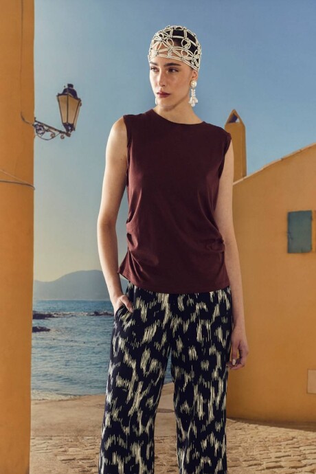 Musculosa Lina Café Musculosa Lina Café