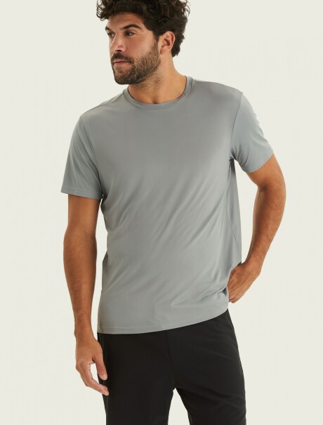 CAMISETA DEPORTIVA MANGA CORTA GRIS