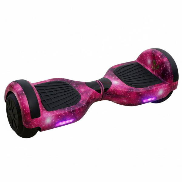 Skate Electrico Hoverboard Gogreen Musica Bt Luces Patineta Diseño Violeta