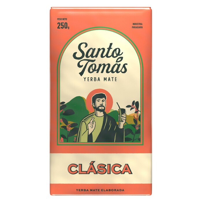 YERBA MATE SANTO TOMAS CLÁSICA CJ X 250 única